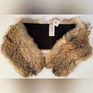 Coach 83113 Coyote fur pull through Scarf - NWT